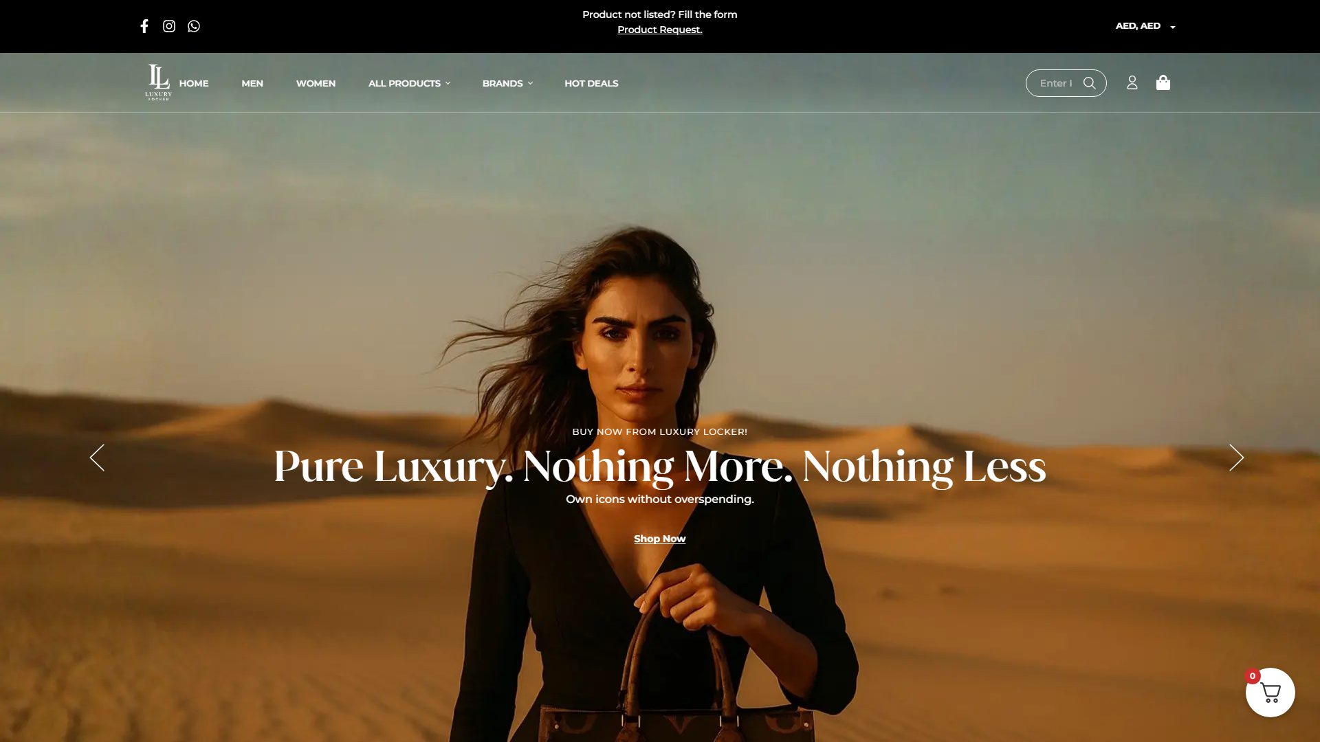 Luxury Locker website