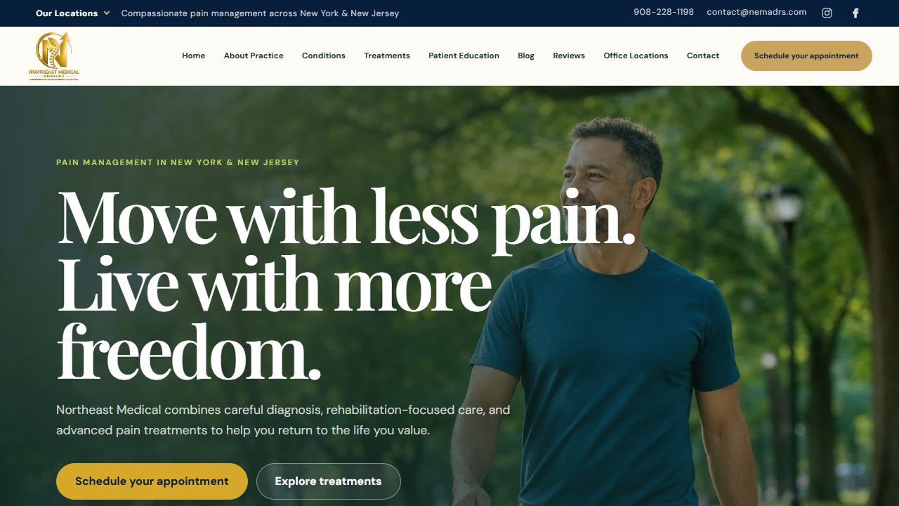 Northeast Medical — NEMADRS website